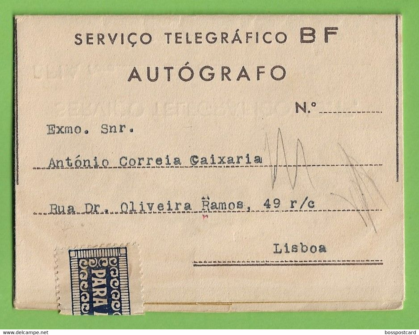 História Postal - Filatelia - Telegrama - Natal - Christmas - Noel - Telegram - Philately - Timbres - Stamps - Portugal - Lettres & Documents