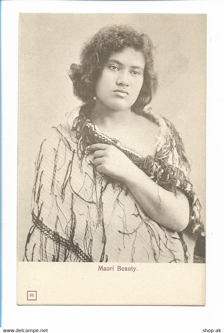 U9753/ Neuseeland New Zealand Maori Beauty AK Ca.1900 - Andere & Zonder Classificatie