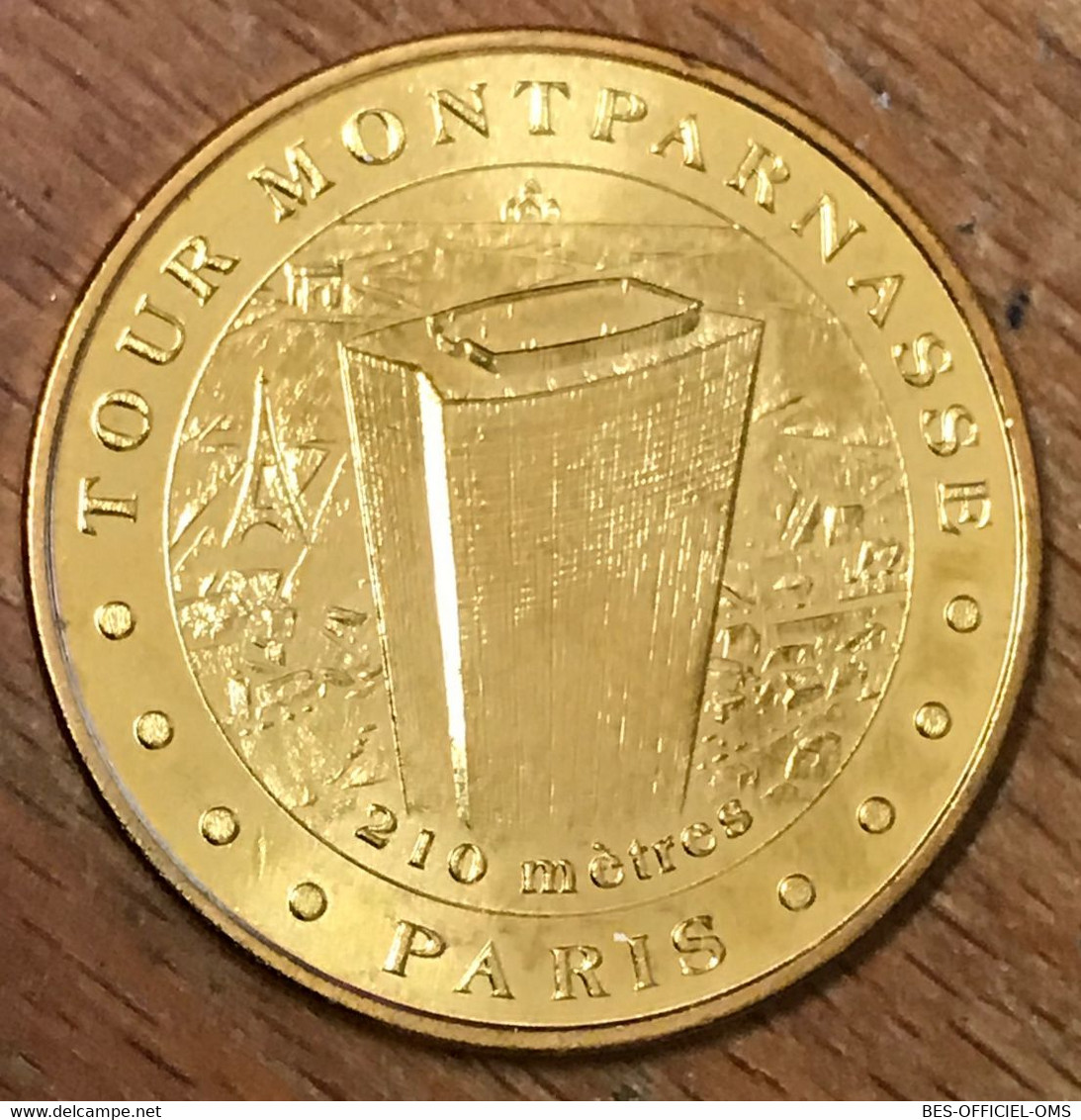 75015 PARIS TOUR MONTPARNASSE MDP 2015 MÉDAILLE SOUVENIR MONNAIE DE PARIS JETON TOURISTIQUE MEDALS COINS TOKENS - 2015