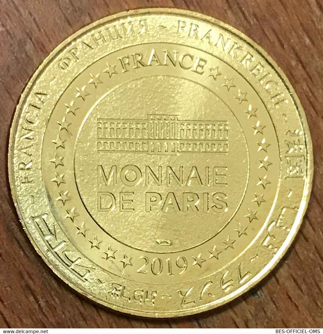 75015 PARIS 5 MONUMENTS TOUR EIFFEL MDP 2019 MÉDAILLE SOUVENIR MONNAIE DE PARIS JETON TOURISTIQUE MEDALS COINS TOKENS - 2019