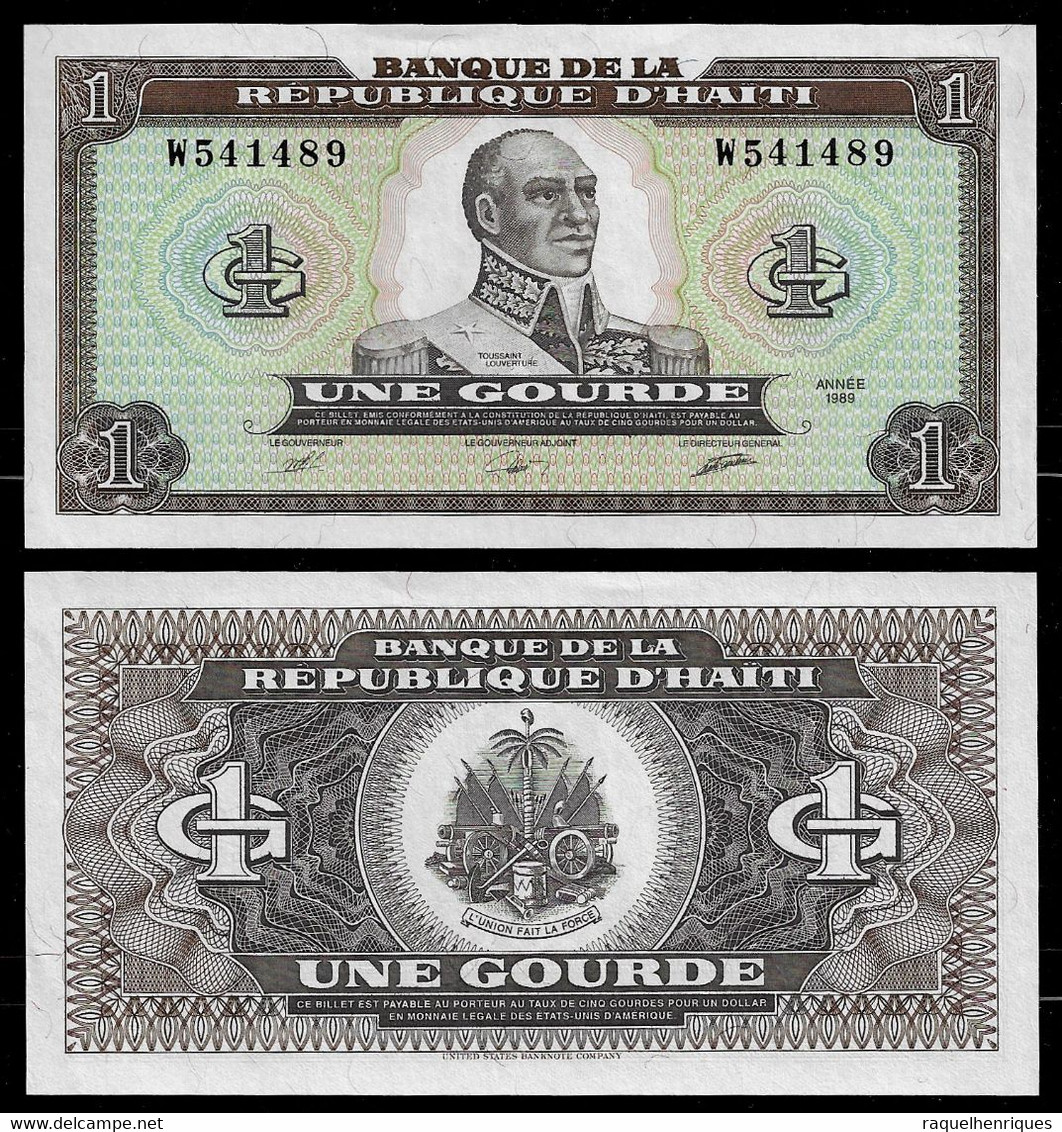 HAITI BANKNOTE - 1 GOURDE 1989 P#253 UNC (NT#02) - Haiti