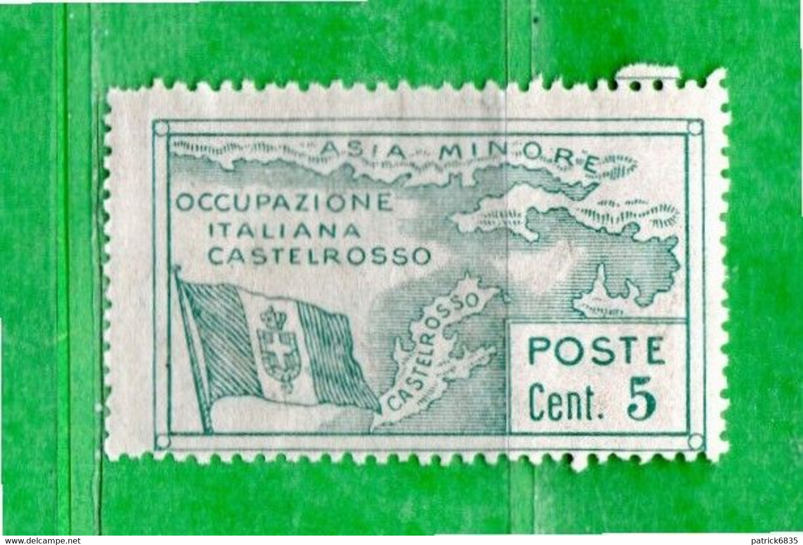 (Riz) Colonie Italiane CASTELROSSO **- 1923 - Occupazione Dell'ISOLA .  Unif. 10.   MNH - Castelrosso