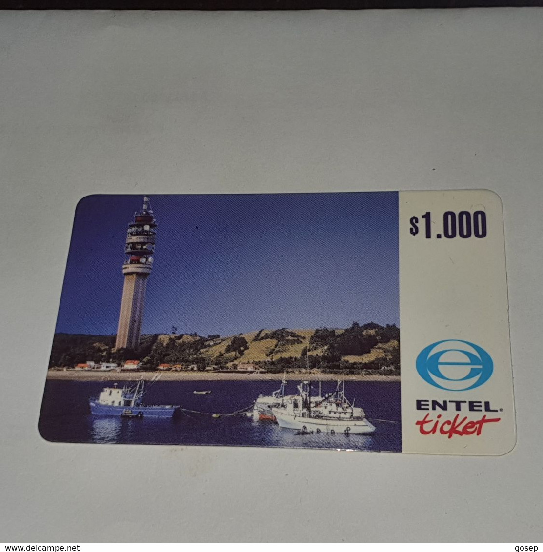 Chile-entel Ticket-(191)-($1.000)-(955-967-710-269)-(30/11/1999)-used Card+1card Prepiad Free - Chili