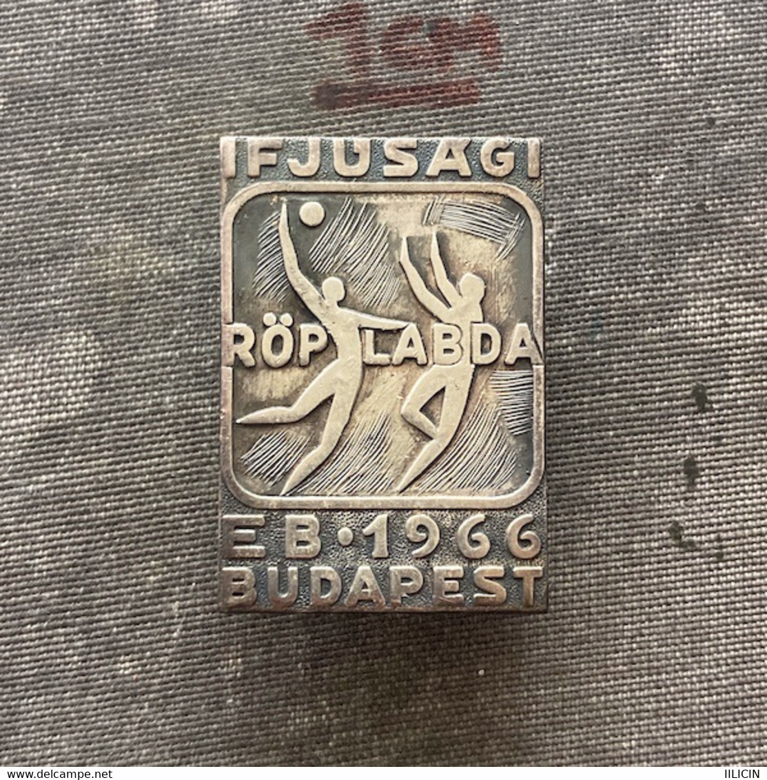 Badge Pin ZN010084 - Volleyball Odbojka Madjarska Hungary Budapest European Junior Championship 1966 - Volleyball