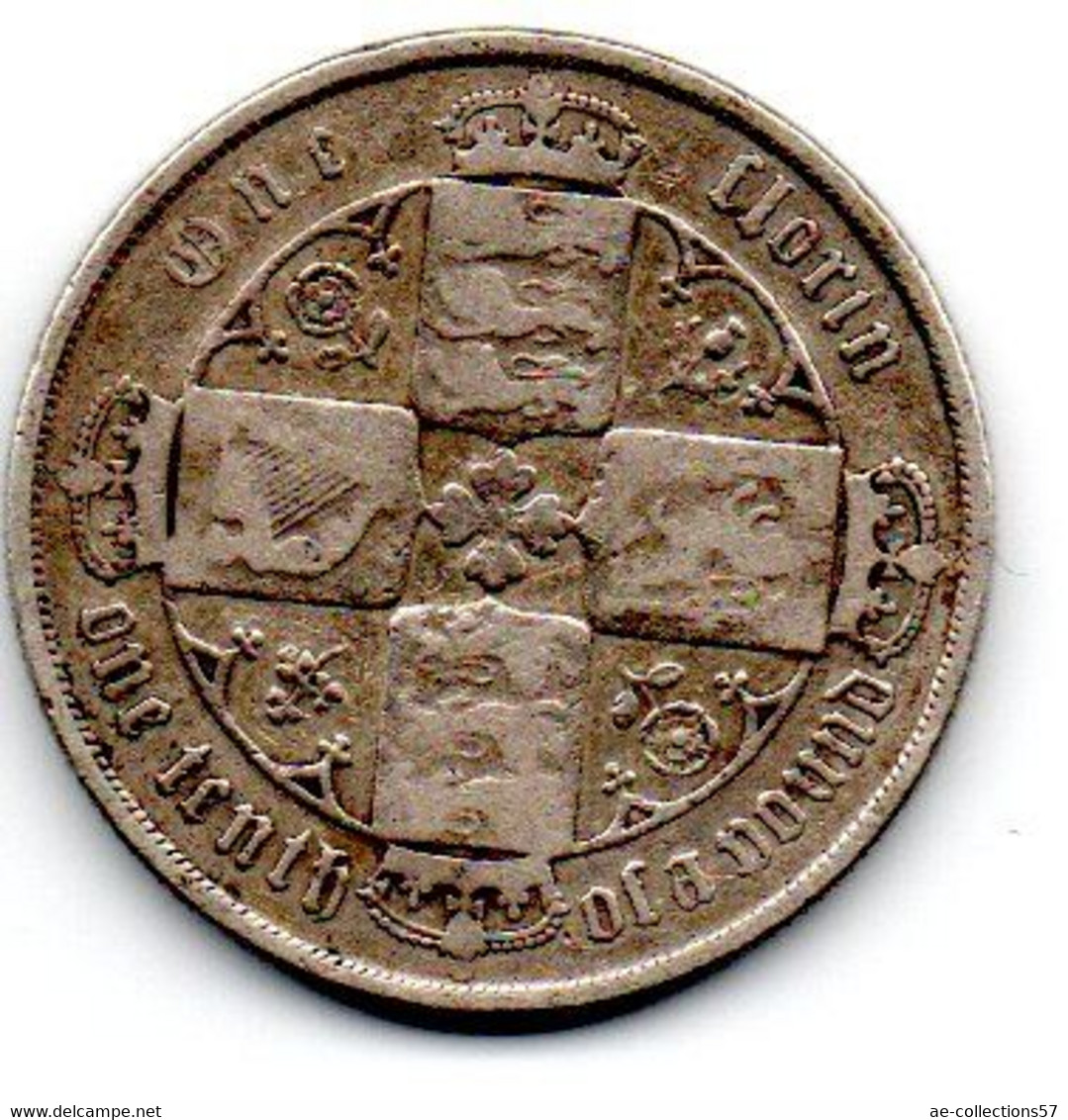 Grande Bretagne - Florin 1879 - B+ - J. 1 Florin / 2 Schilling