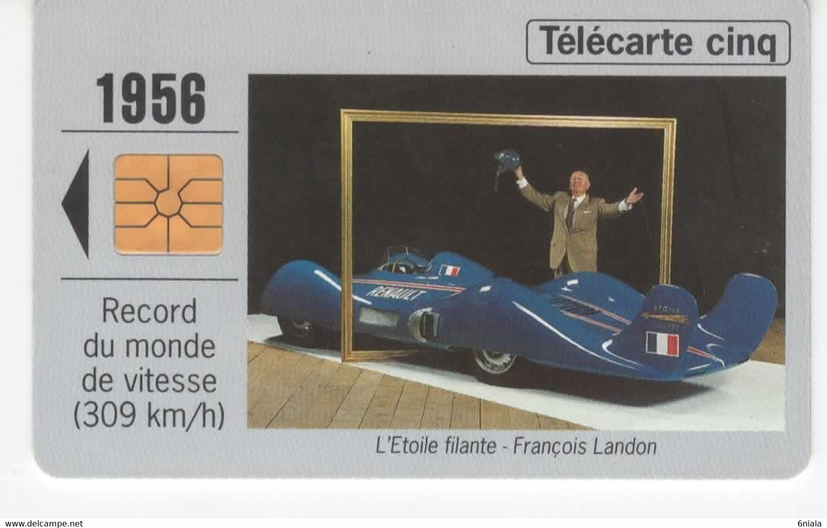 6828 Télécarte ETOILE FILANTE   (scans Recto Verso) 5U  25 000 Ex 10/94 Promotionnelle Carte Téléphone Auto 1956 Renault - 5 Einheiten