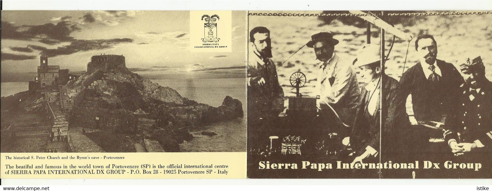 Italy, Portovenere, Guglielmo Marconi, QSL Card, 1988. - Radio