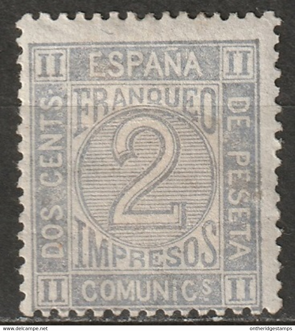 Spain 1872 Sc 176 Ed 116 MH* Small Thin/some Disturbed Gum - Nuevos