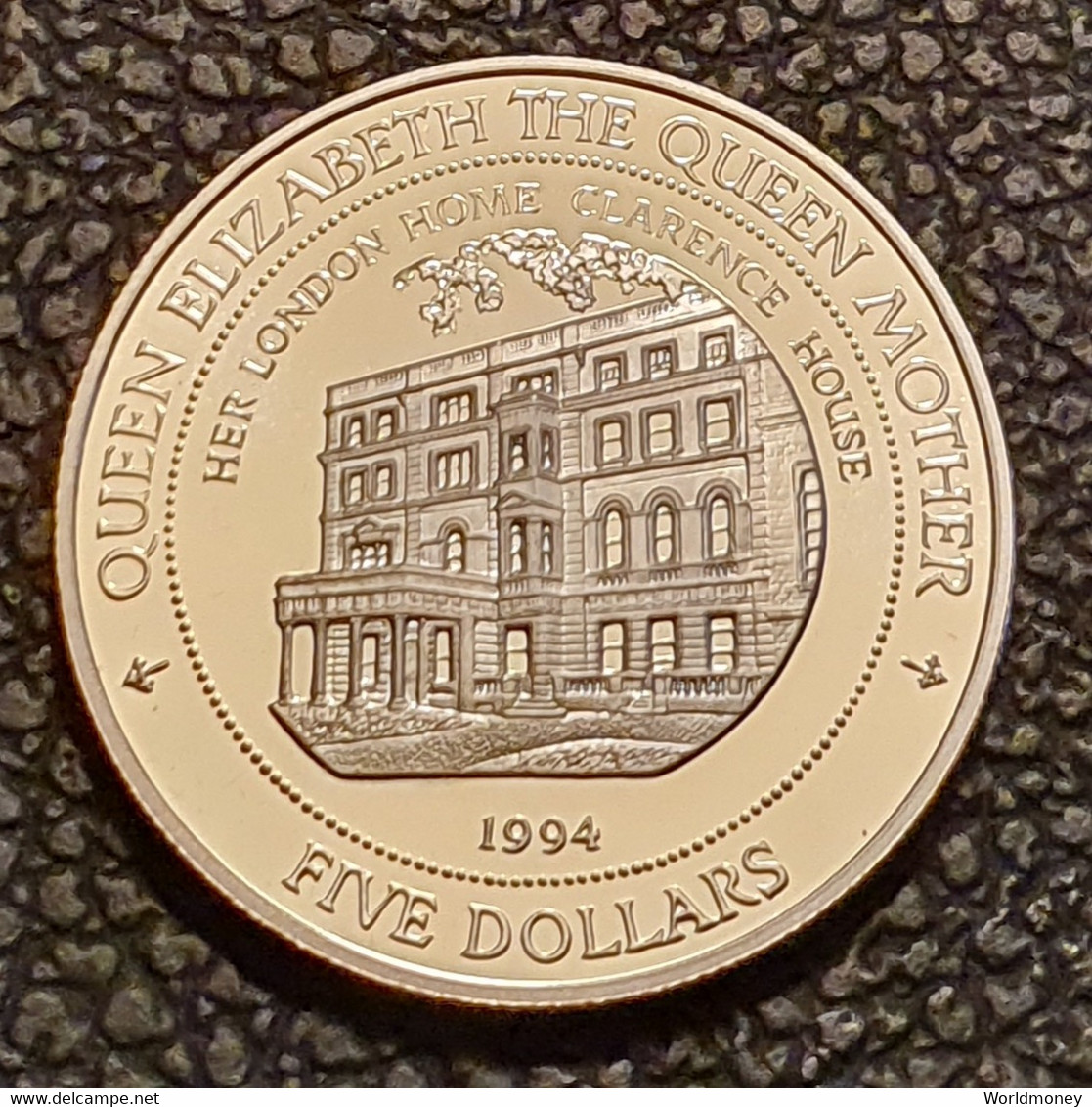 Fiji 5 Dollars 1994 (PROOF) "London House" - Fiji