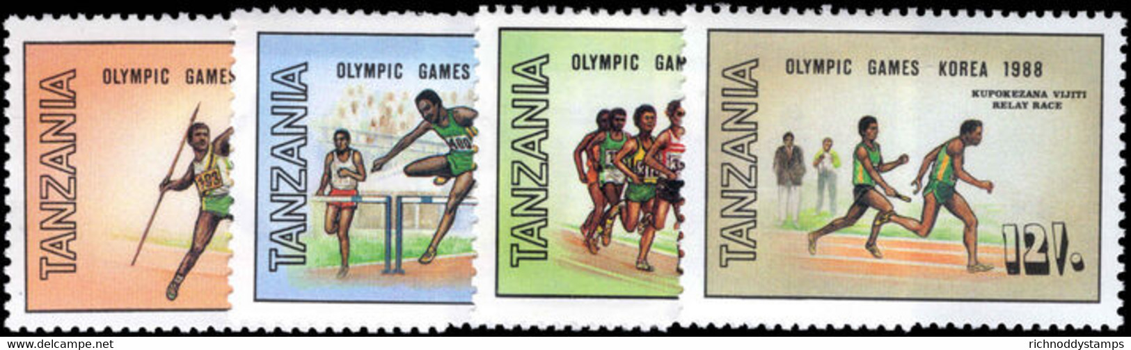 Tanzania 1988 Olympics Unmounted Mint. - Tanzania (1964-...)