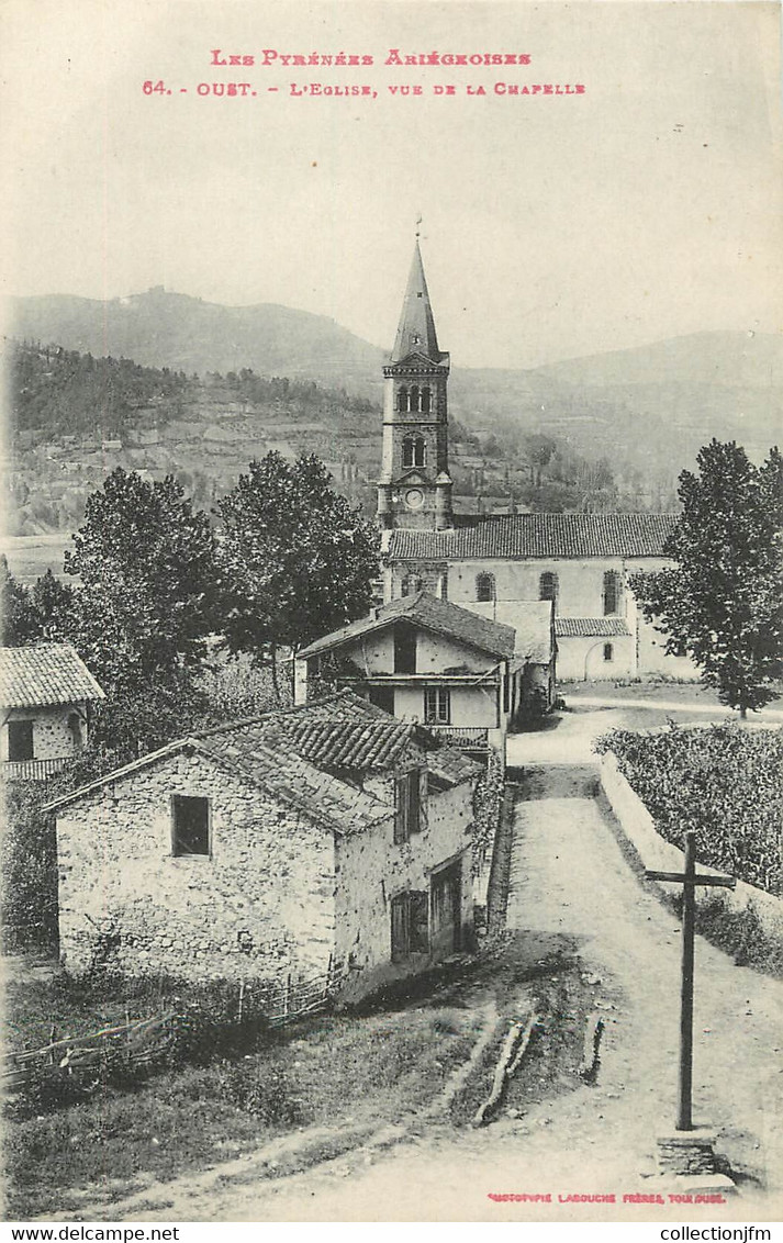 / CPA FRANCE 09 "Oust, L'église, Vue De La Chapelle" - Oust