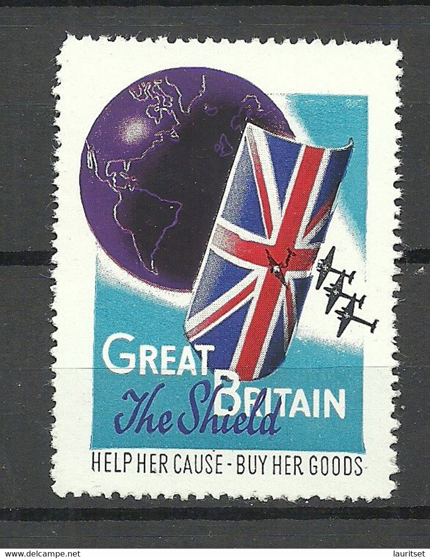 ENGLAND Great Britain Patriotic Vignette MNH - Cinderelas