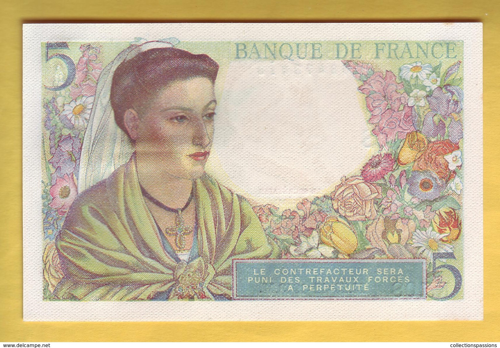 BILLET FRANCAIS - 5 Francs Berger 23-12-1943 NEUF - 5 F 1943-1947 ''Berger''