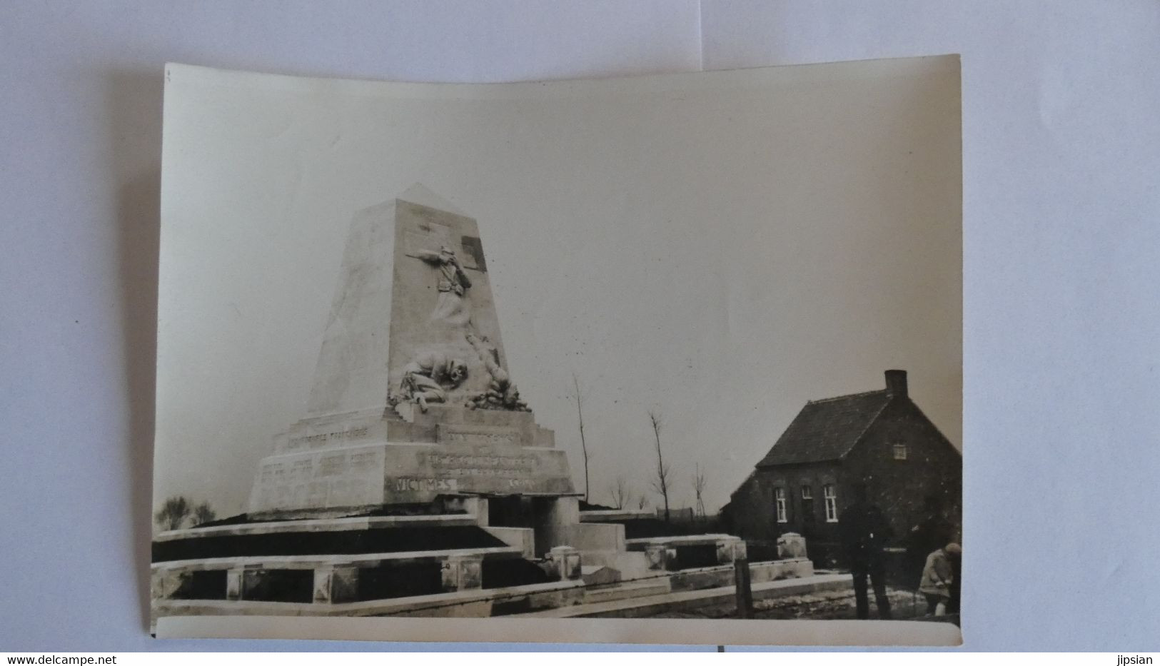 lot de 6 photos originales inauguration 1929 Monument aux Morts du 418 è R.I. Français à Steenstraat près Ypres ..kx