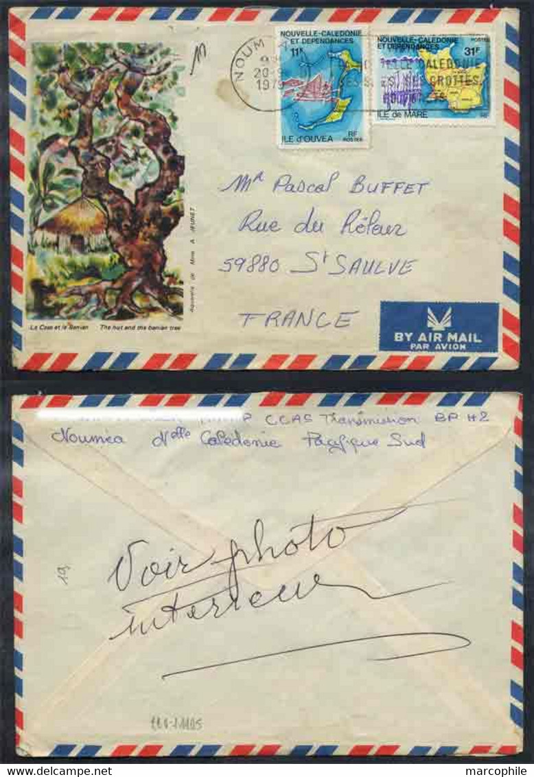 NOUVELLE CALEDONIE / 1979 LETTRE AVION POUR LA FRANCE (ref 3306) - Briefe U. Dokumente