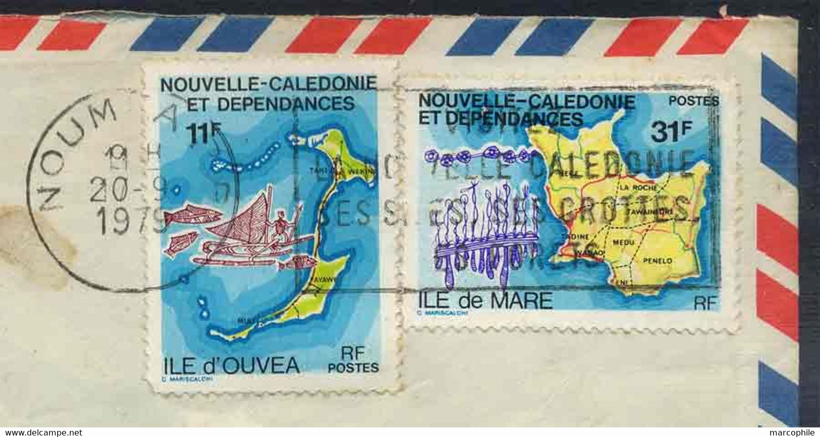 NOUVELLE CALEDONIE / 1979 LETTRE AVION POUR LA FRANCE (ref 3306) - Briefe U. Dokumente