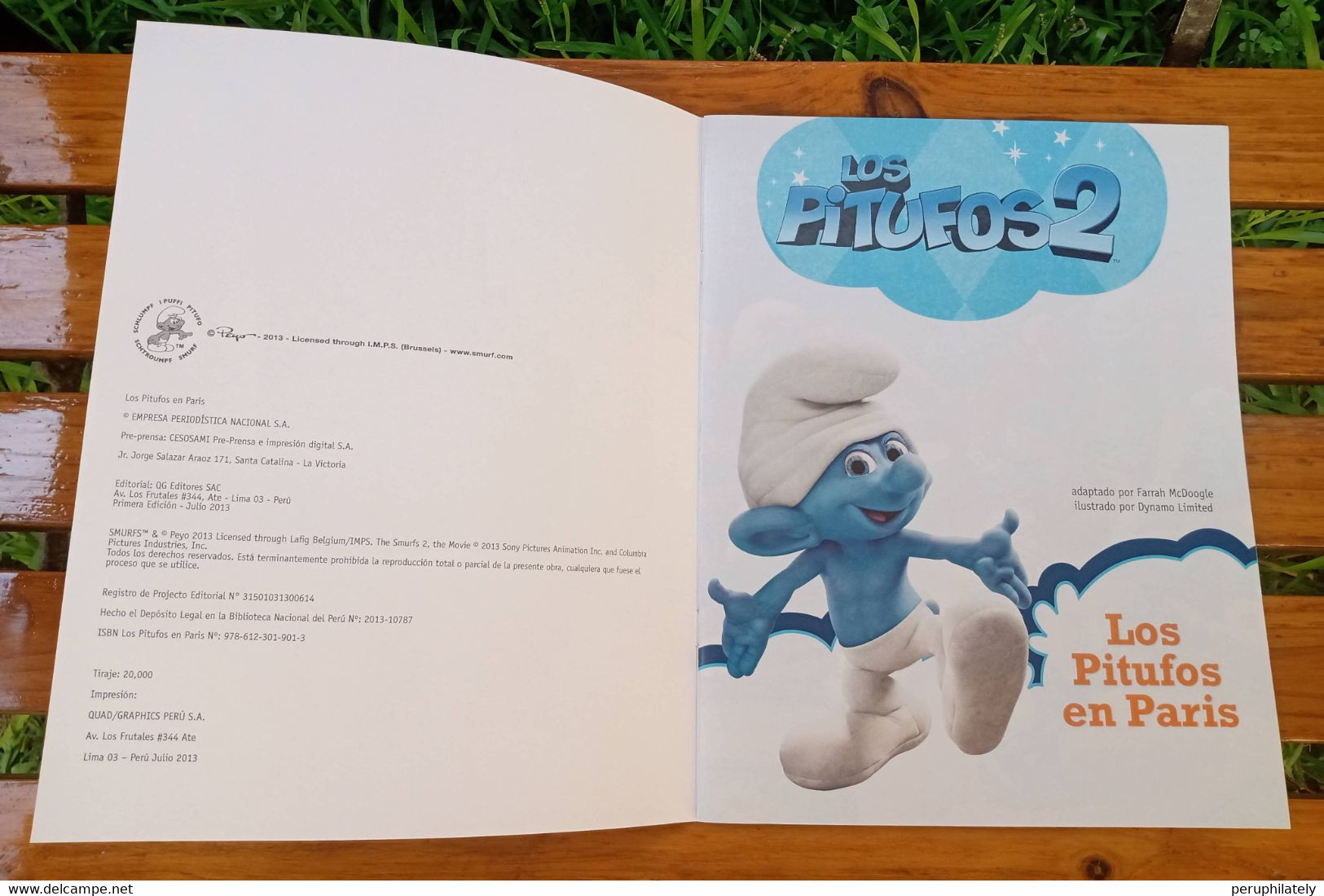 The Smurfs , Book , Peru Edition - Kinder- Und Jugendbücher