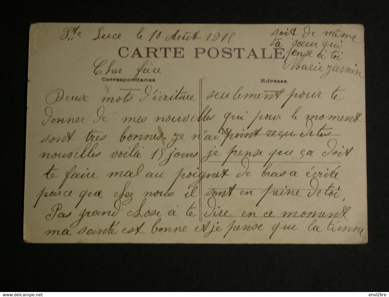 Ref6272 CPA Animée Sainte Luce - La Bougrière - Route De Thouaré - Collection Godard Débitant 1915 - Andere & Zonder Classificatie