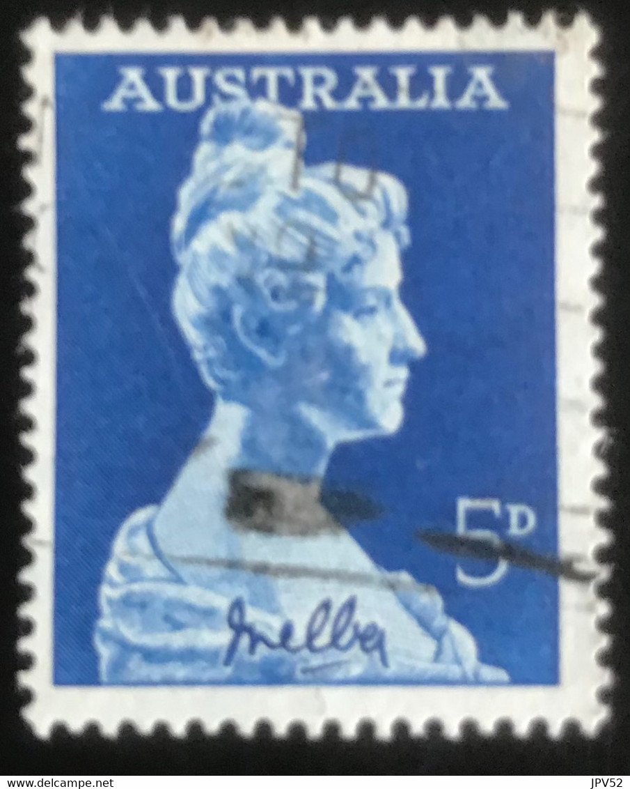 Australia - G1/23 - (°)used  - 1961 - Michel 314 - 100 Jaar Zangeres Nellie Melba - Other & Unclassified