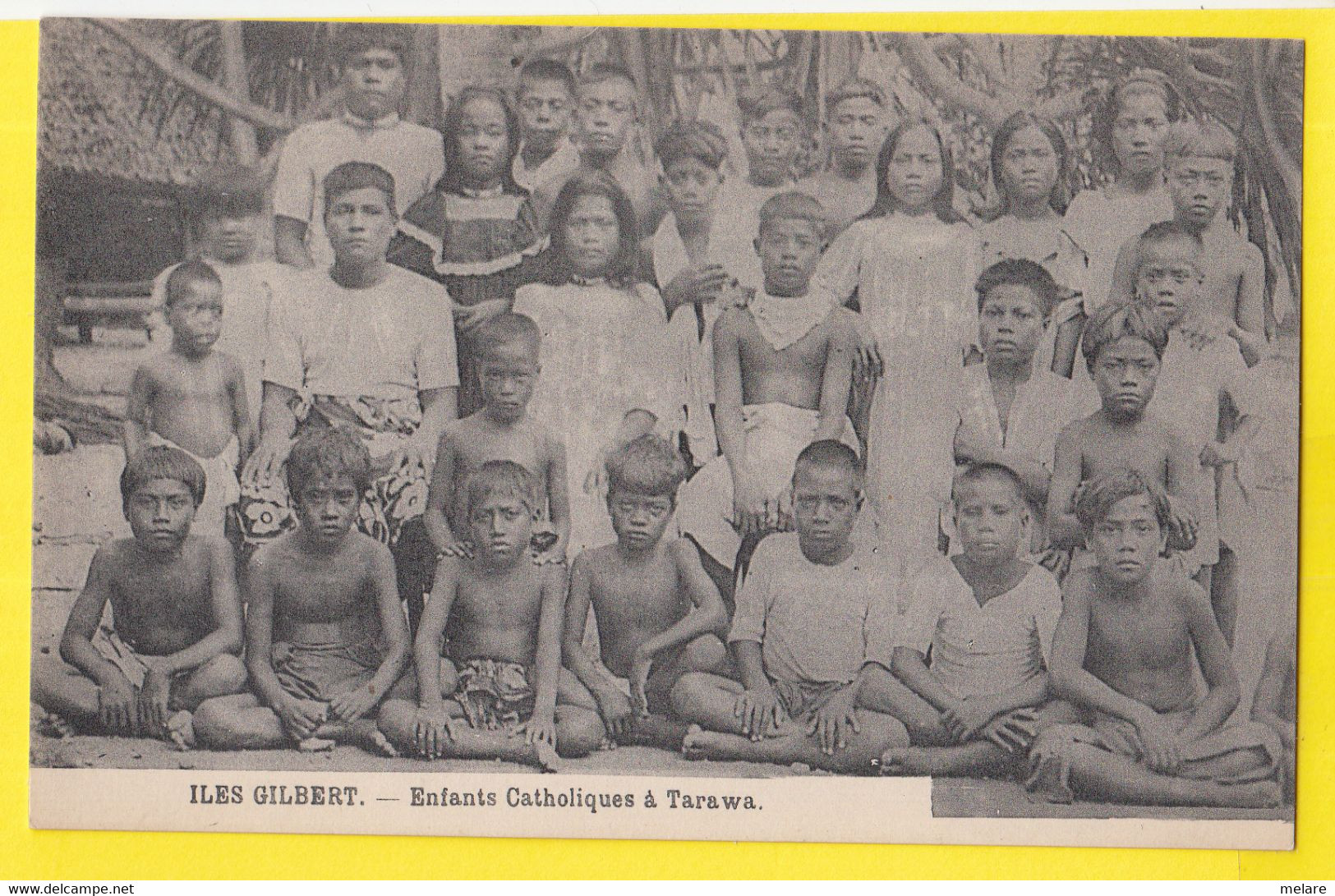 ILES GILBERT KIRIBATI Enfants Catholiques à Tarawa - Micronesia