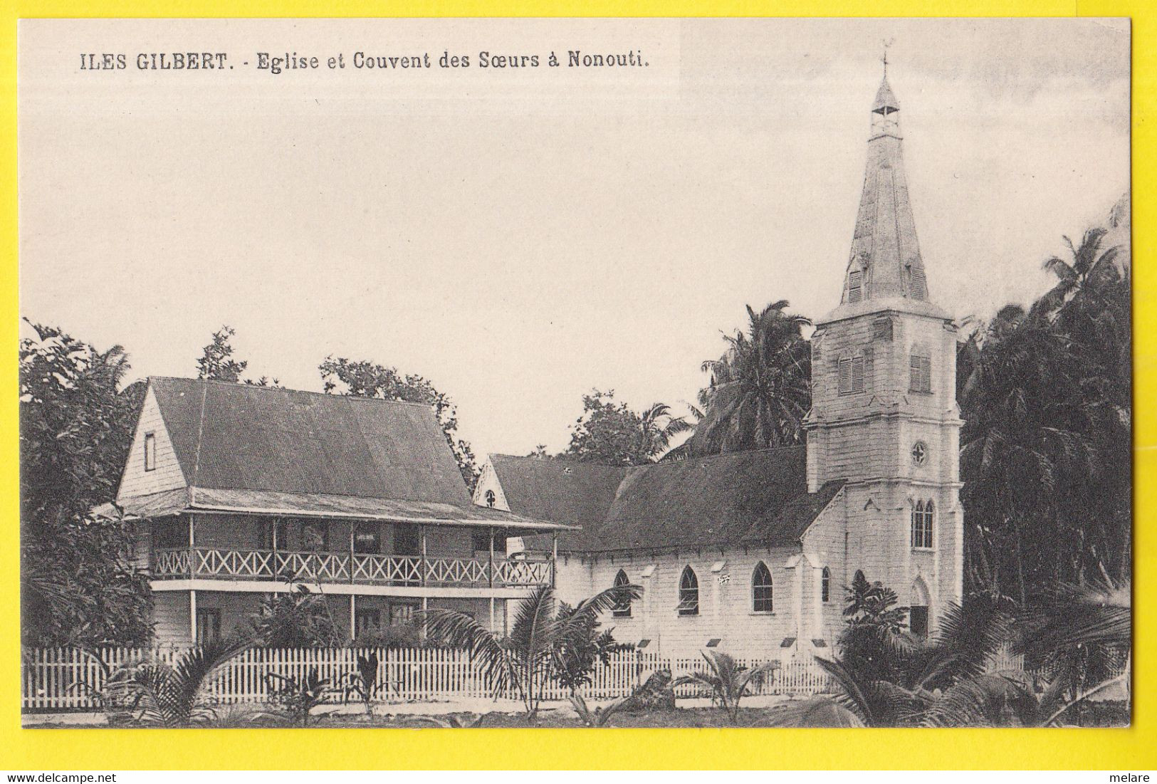 ILES GILBERT KIRIBATI église Et Couvent Des Soeurs à Nonouti - Micronesië