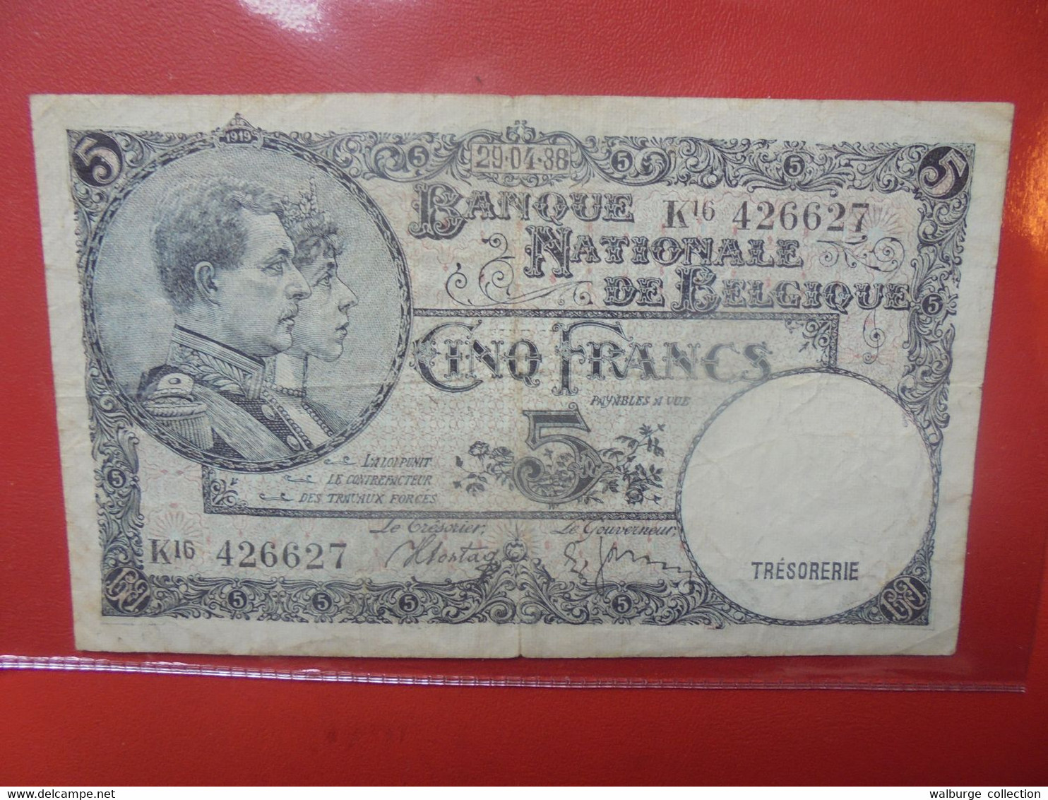 BELGIQUE 5 FRANCS 1938 Circuler (B.22) - 5 Francs