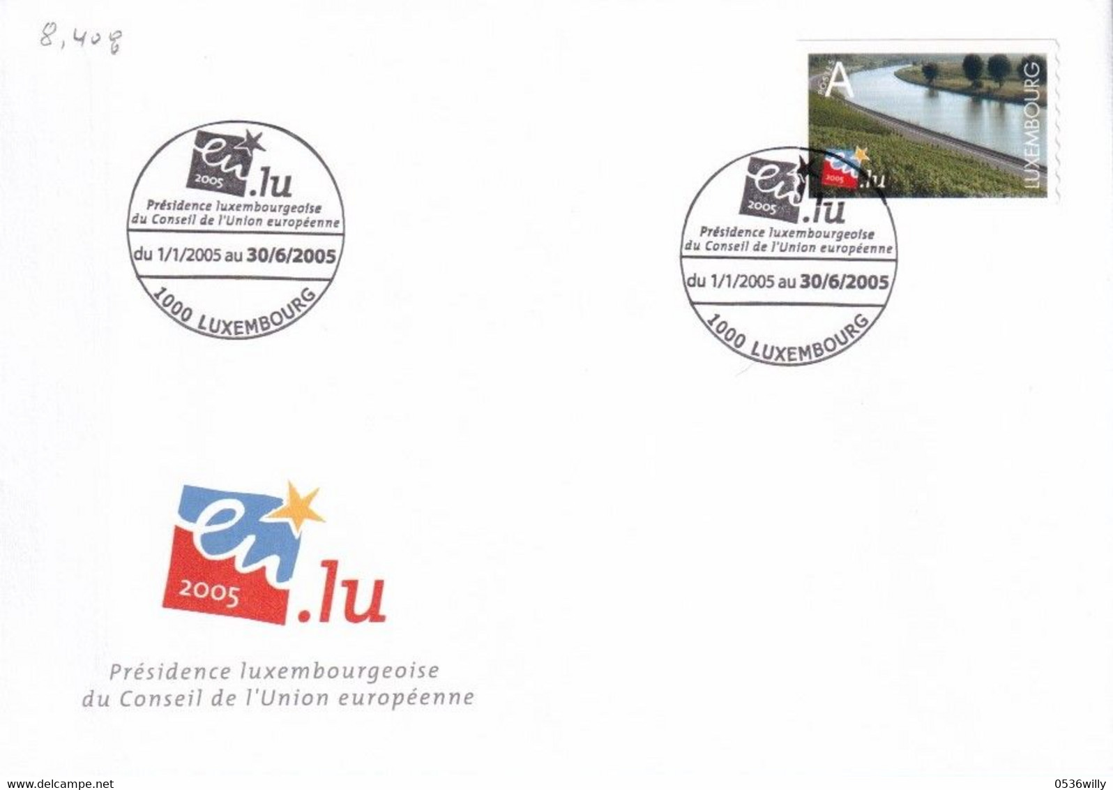 Luxembourg - Prêsidence Luxembourgeoise Conseil De L'Europe (8.408) - Storia Postale