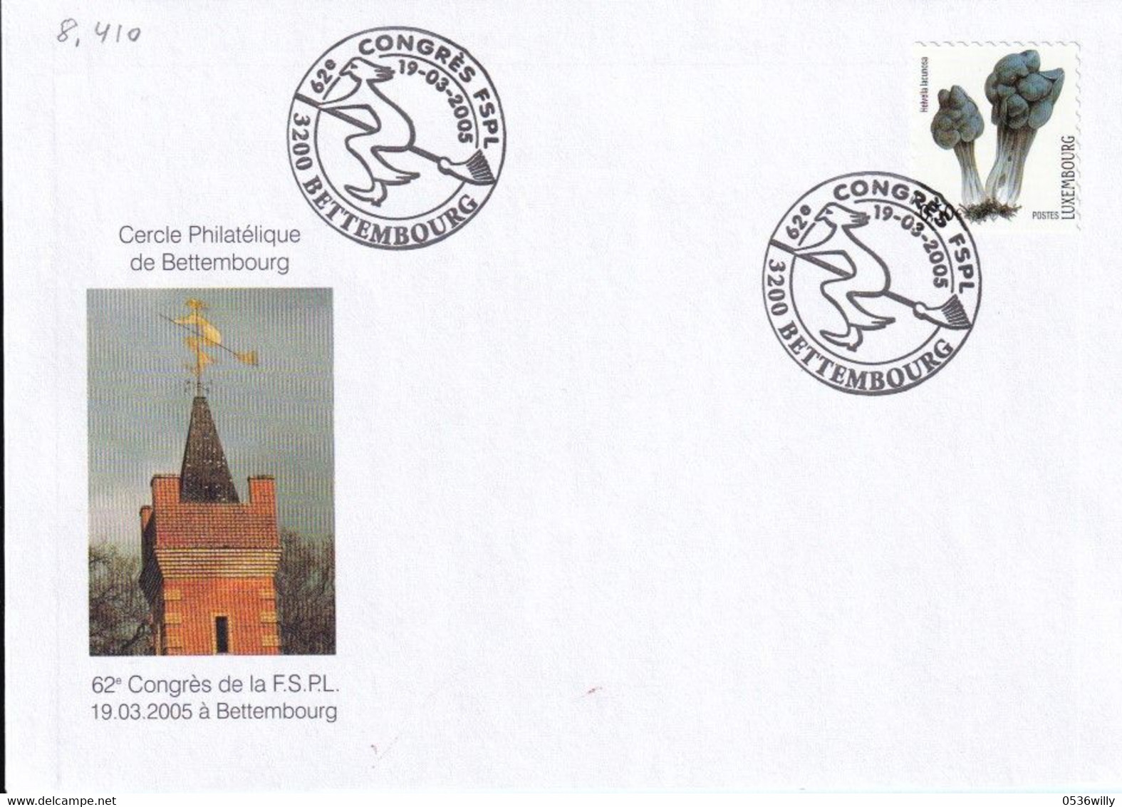 Luxembourg 2005 - Bettembourg Congrès FSPL (8.410) - Covers & Documents