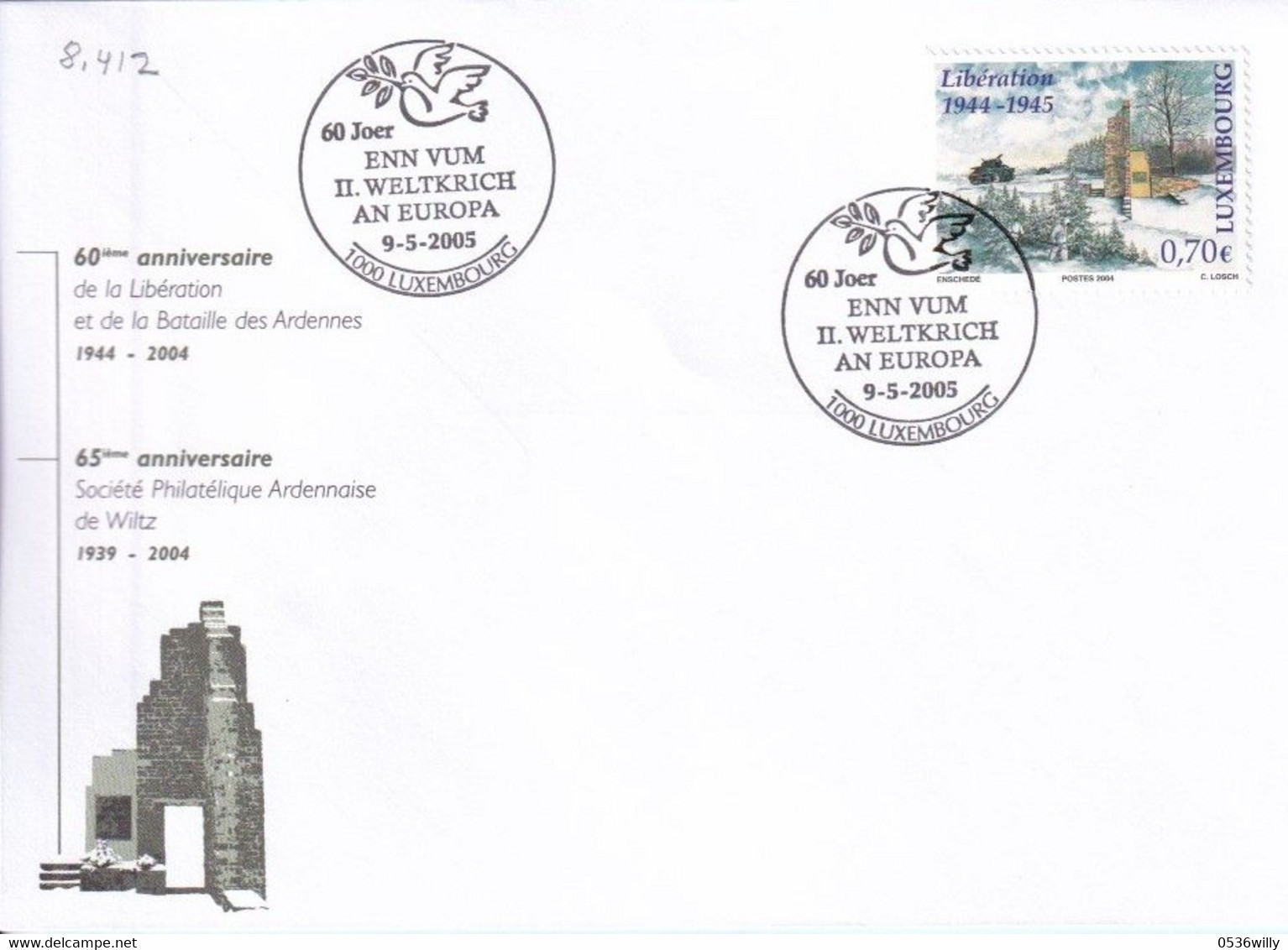 Luxembourg - II. Weltkrich (8.412) - Storia Postale