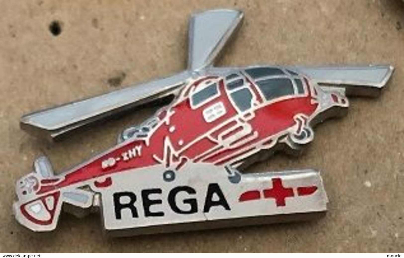 CROIX ROUGE - REGA - HELICOPTERE ROUGE ET BLANC  - SUISSE  - SCHWEIZ - SWITZERLAND - SVIZZERA -          (24) - Medizin