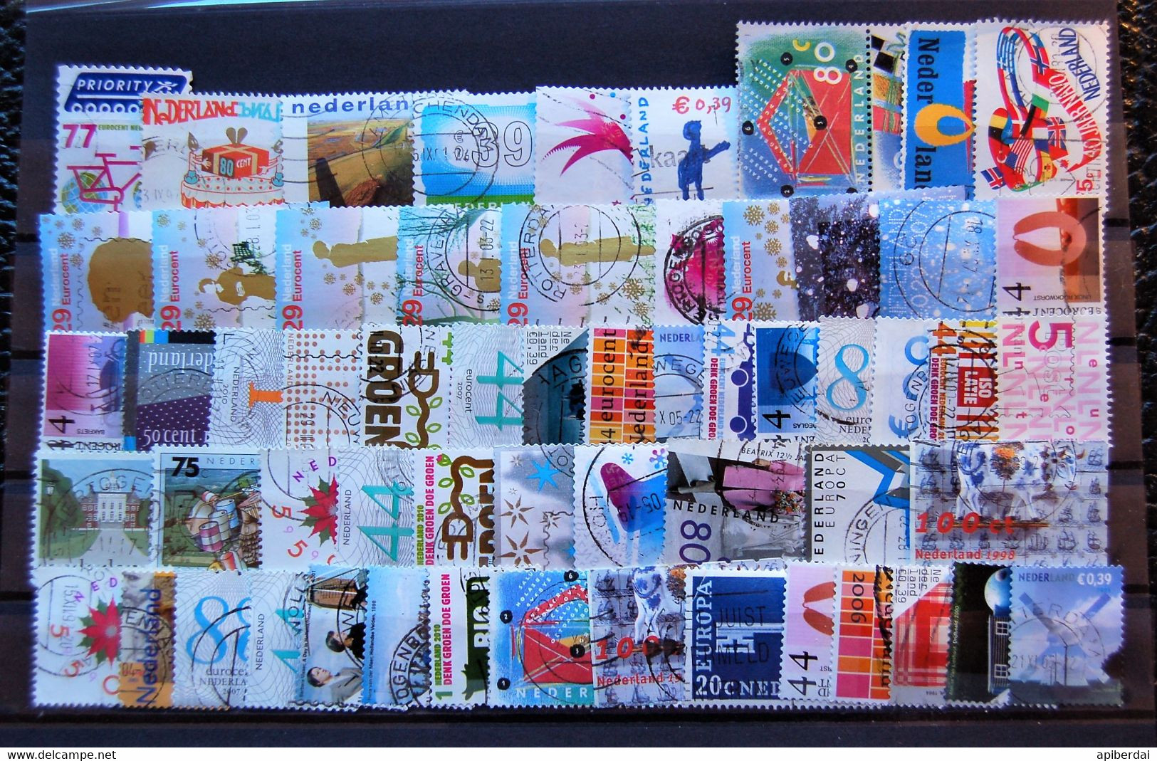 Nederland Pays Bas - Small Batch Of 60 Stamps Used - Colecciones Completas
