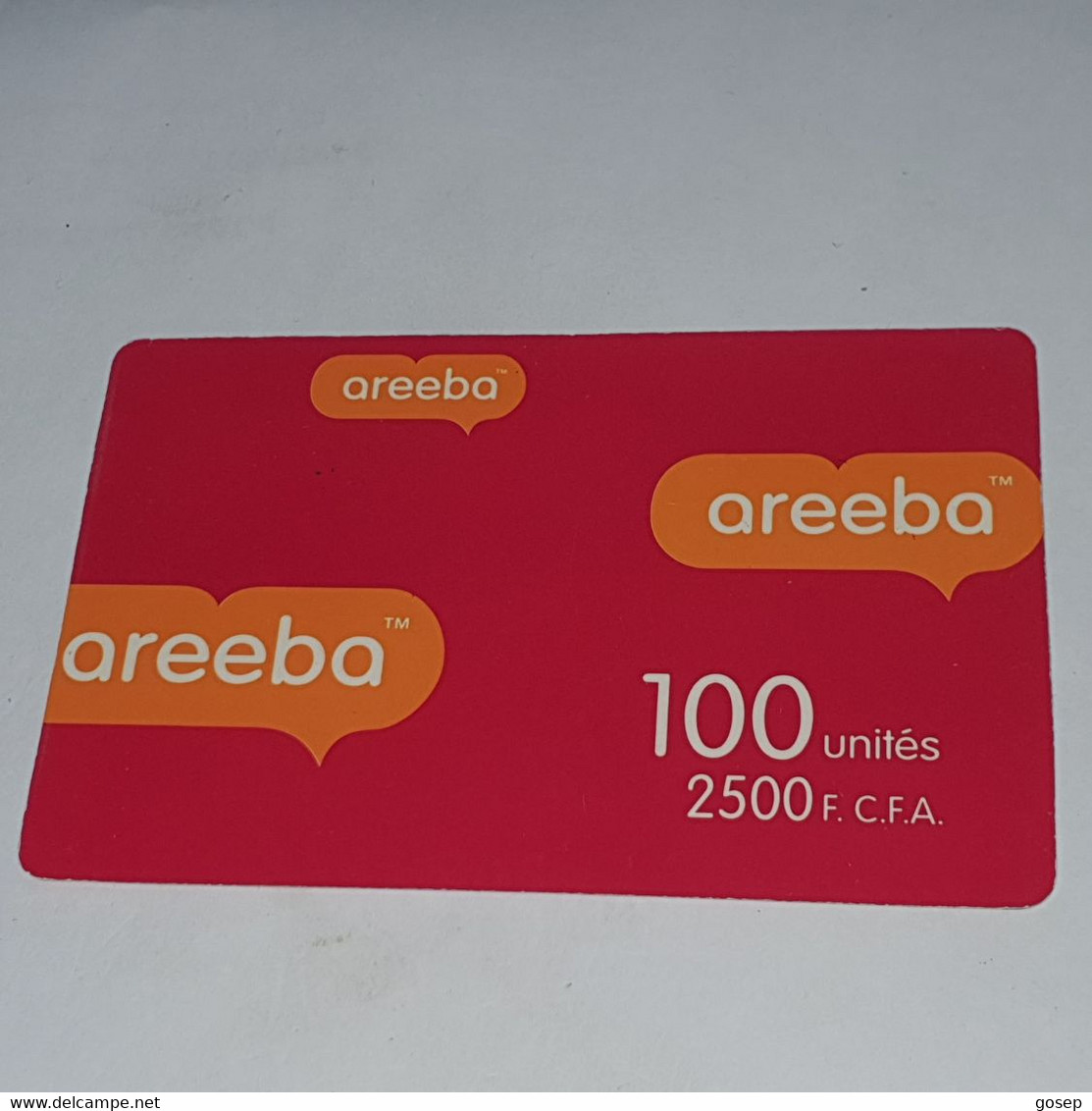 BENIN-(BJ-ARE-REF-001)-areeba-(1)-(100units/2500fcfa)-(4618983764168)-used Card+1card Prepiad Free - Bénin