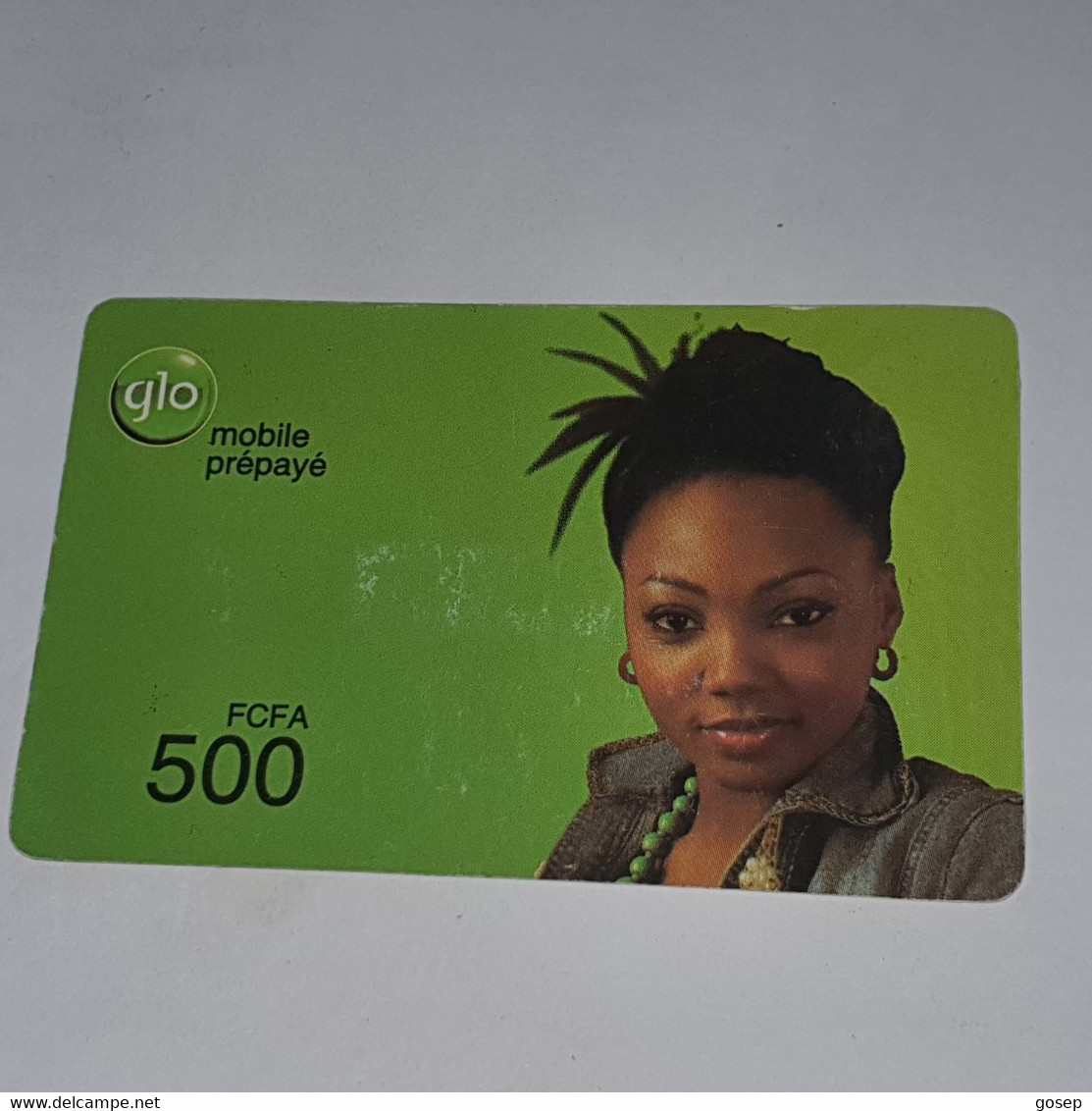 BENIN-(BJ-GLO-REF-001a)-mobile Prepaye-(3)-(500fcfa)-(10406-90451-63345)-used Card+1card Prepiad Free - Bénin