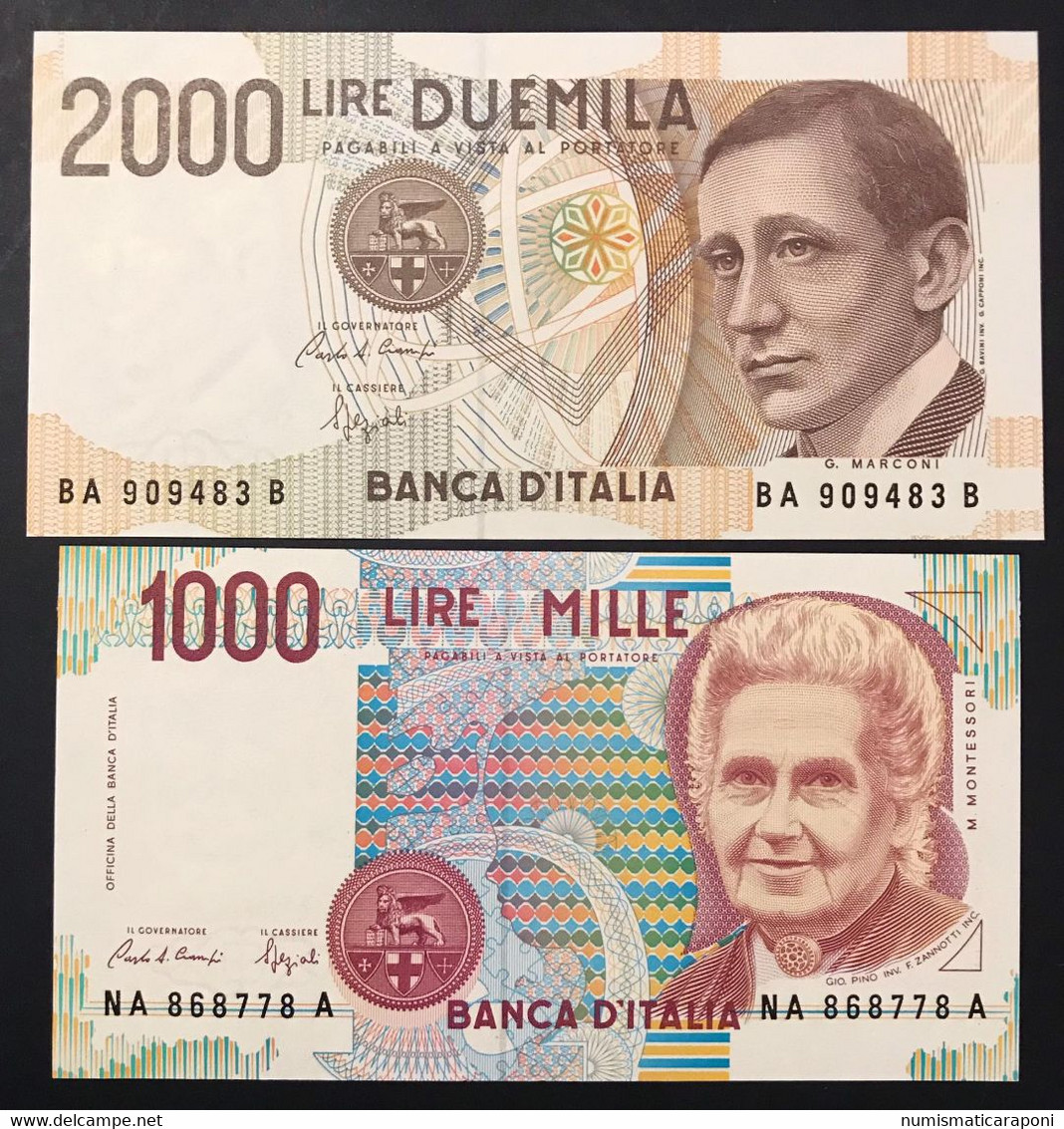 10 Banconote Da 500 A 100000 Lire 1974-1994 Spl+/fds LOTTO 1665 - Sammlungen