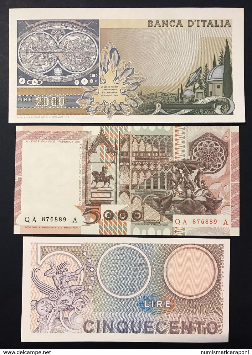 10 banconote da 500 a 100000 lire 1974-1994 spl+/fds LOTTO 1665