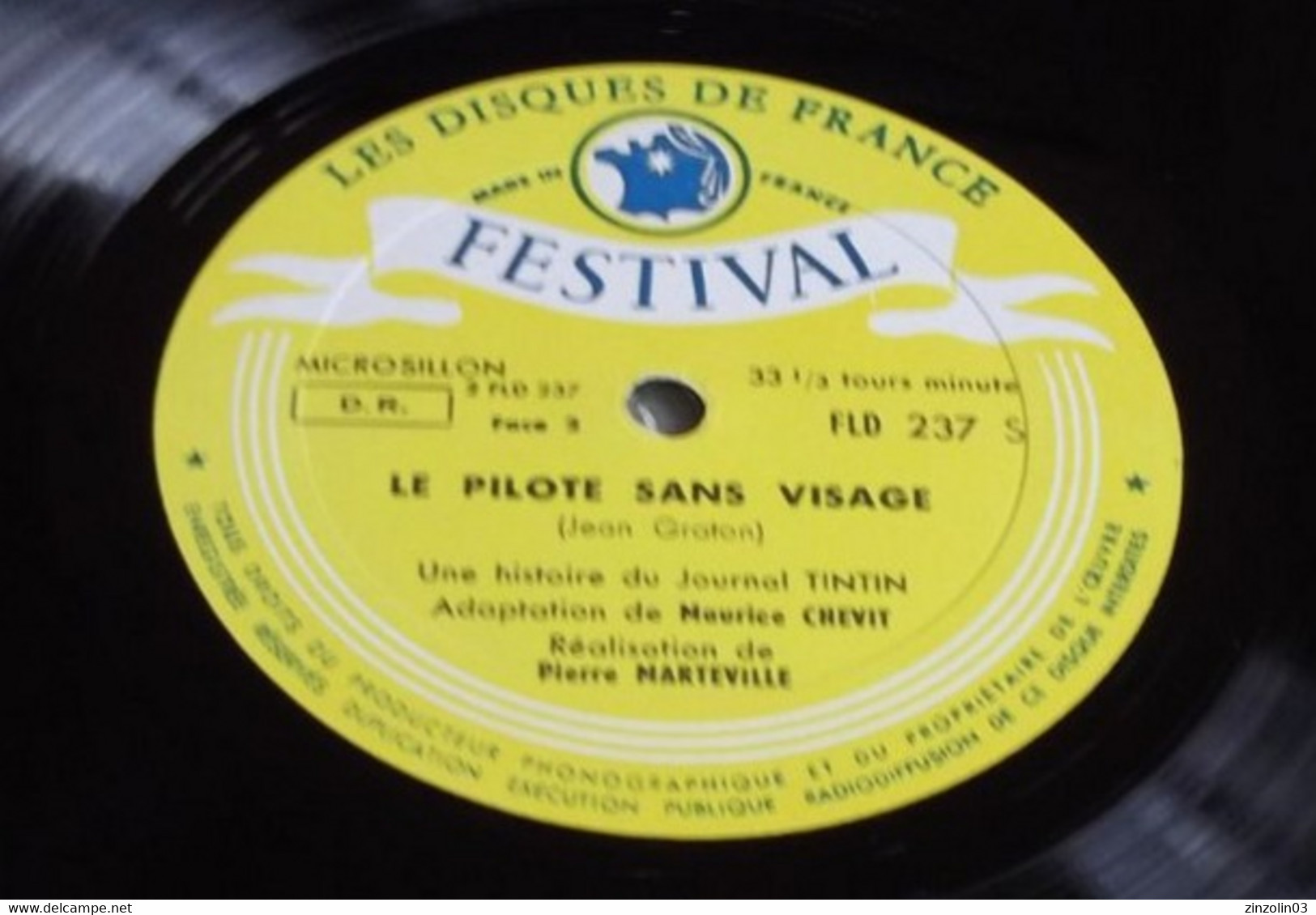 RARE  25 CM MICHEL VAILLANT.LE PILOTE SANS VISAGE. FLD 237. - Records