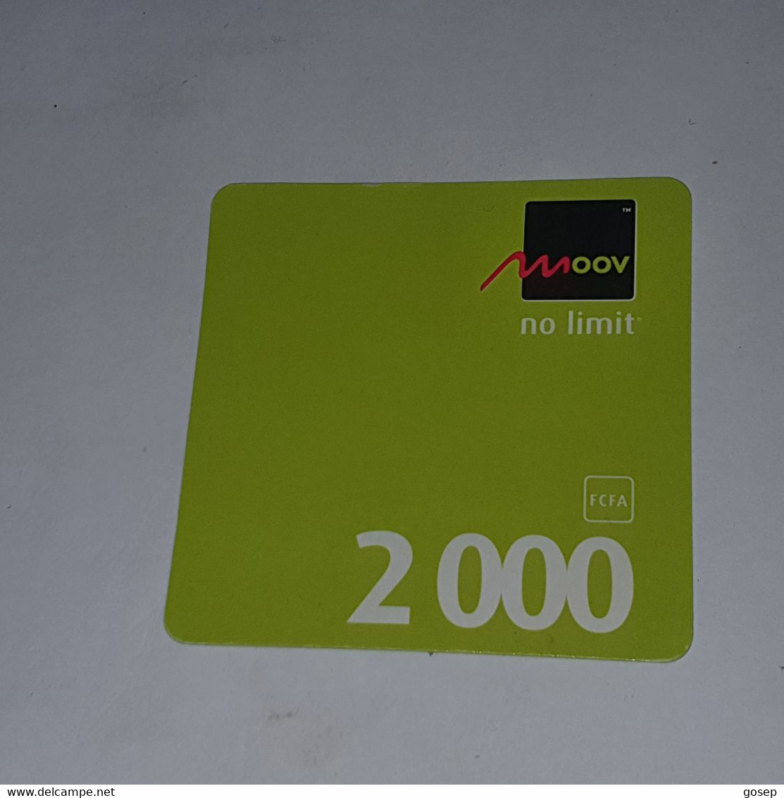 BENIN-(BJ-MOO-REF-002)-moov No Limit-(8)-(2000fcfa)-(1202-3394-1479)-used Card+1card Prepiad Free - Bénin