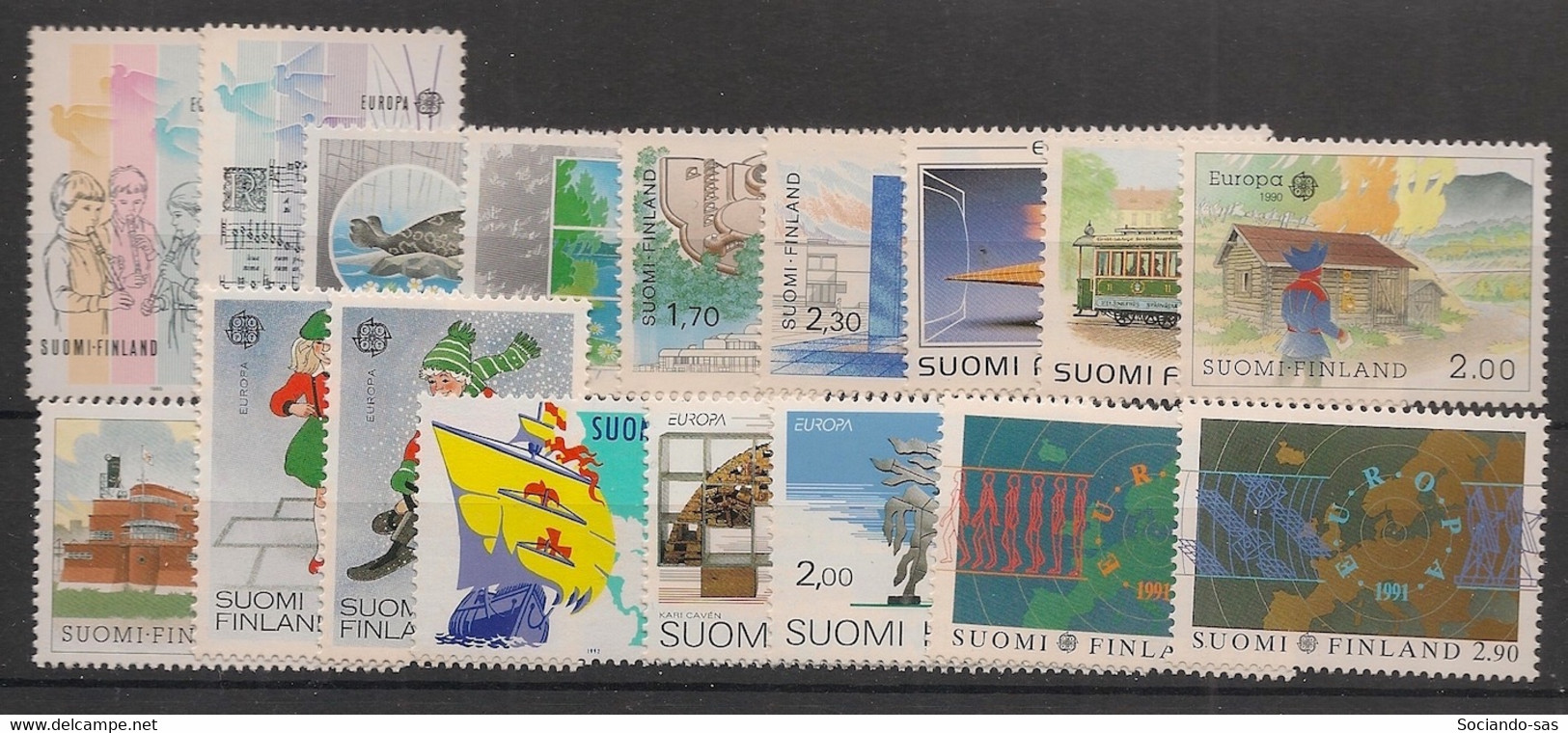 Finland - 1985-1993 - Europa - Complete 16v - Neuf Luxe ** / MNH / Postfrisch - Sammlungen