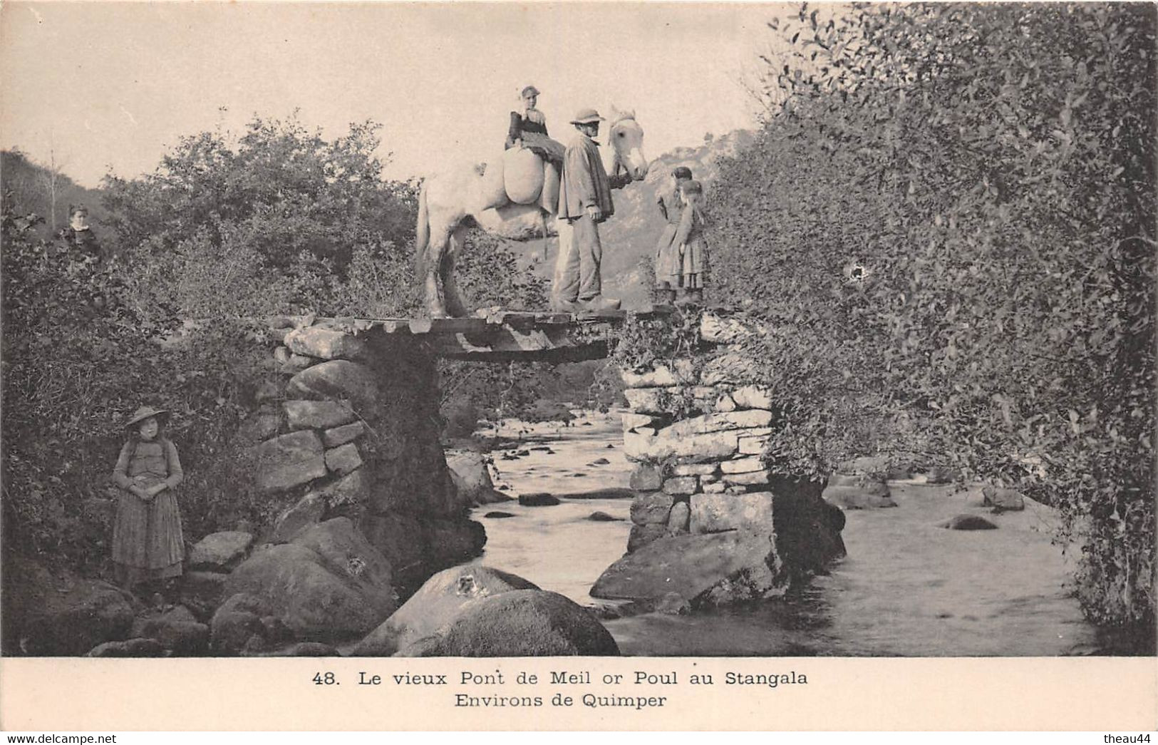 ¤¤  -   ERGUE-GABERIC   -  Le Vieux Pont De Meil Or Poul Au Stangala  -  Environ De Quimper     -   ¤¤ - Ergué-Gabéric