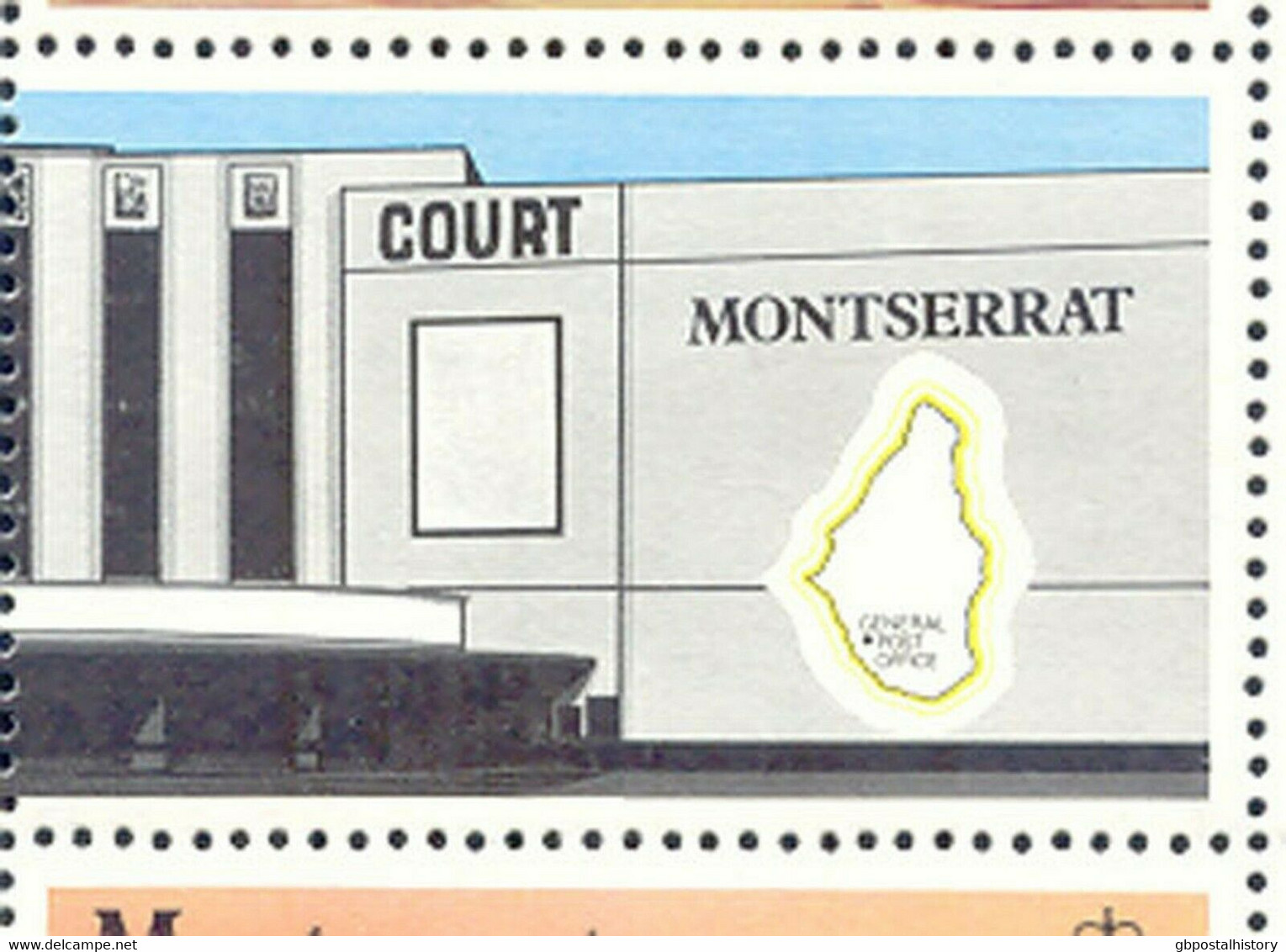 MONTSERRAT 1980 Int. Stamp Exhibition LONDON 1980 1.20 $ Ship U/M MISSING COLOR - Montserrat