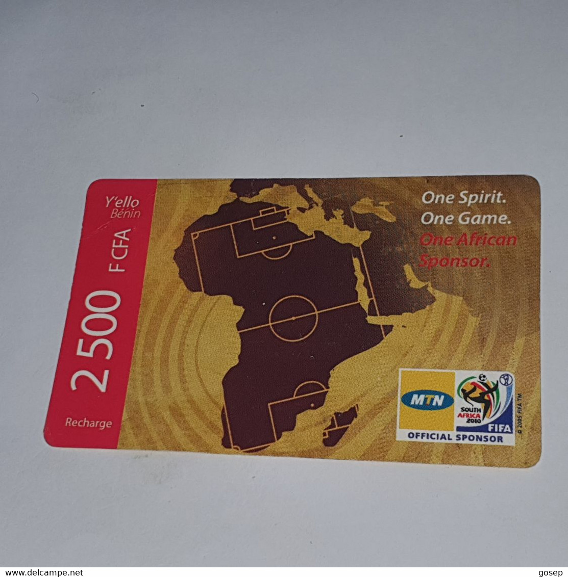 BENIN-(BJ-MTN-REF-003a)-game Sponsor-(11)-(2500fcfa)-(5672150662798)-used Card+1card Prepiad Free - Benin