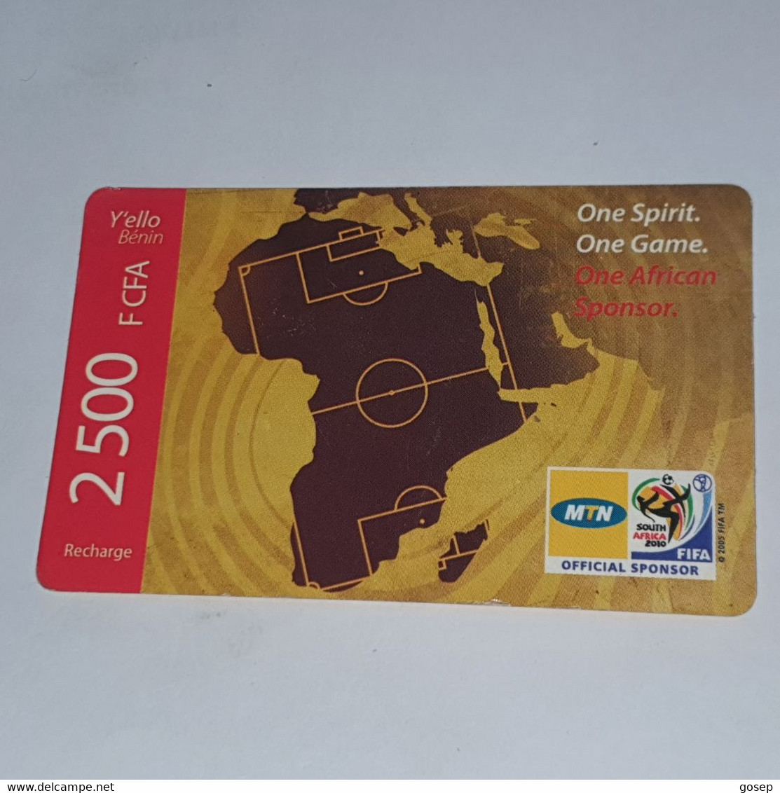 BENIN-(BJ-MTN-REF-003a1)-game Sponsor-(12)-(2500fcfa)-(9299447580011)-used Card+1card Prepiad Free - Benin