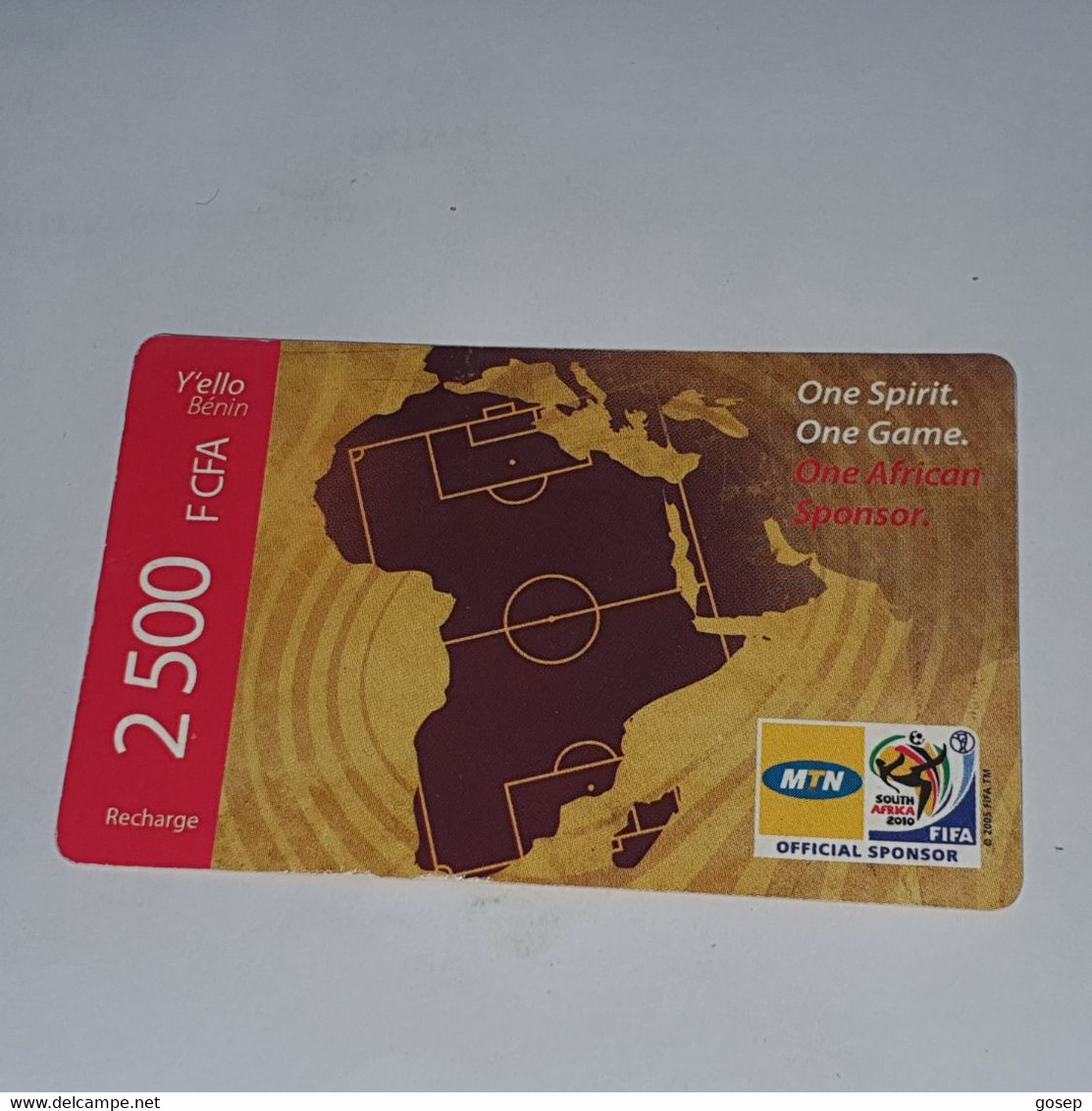 BENIN-(BJ-MTN-REF-003B)-game Sponsor-(13)-(2500fcfa)-(8193334035123)-used Card+1card Prepiad Free - Bénin