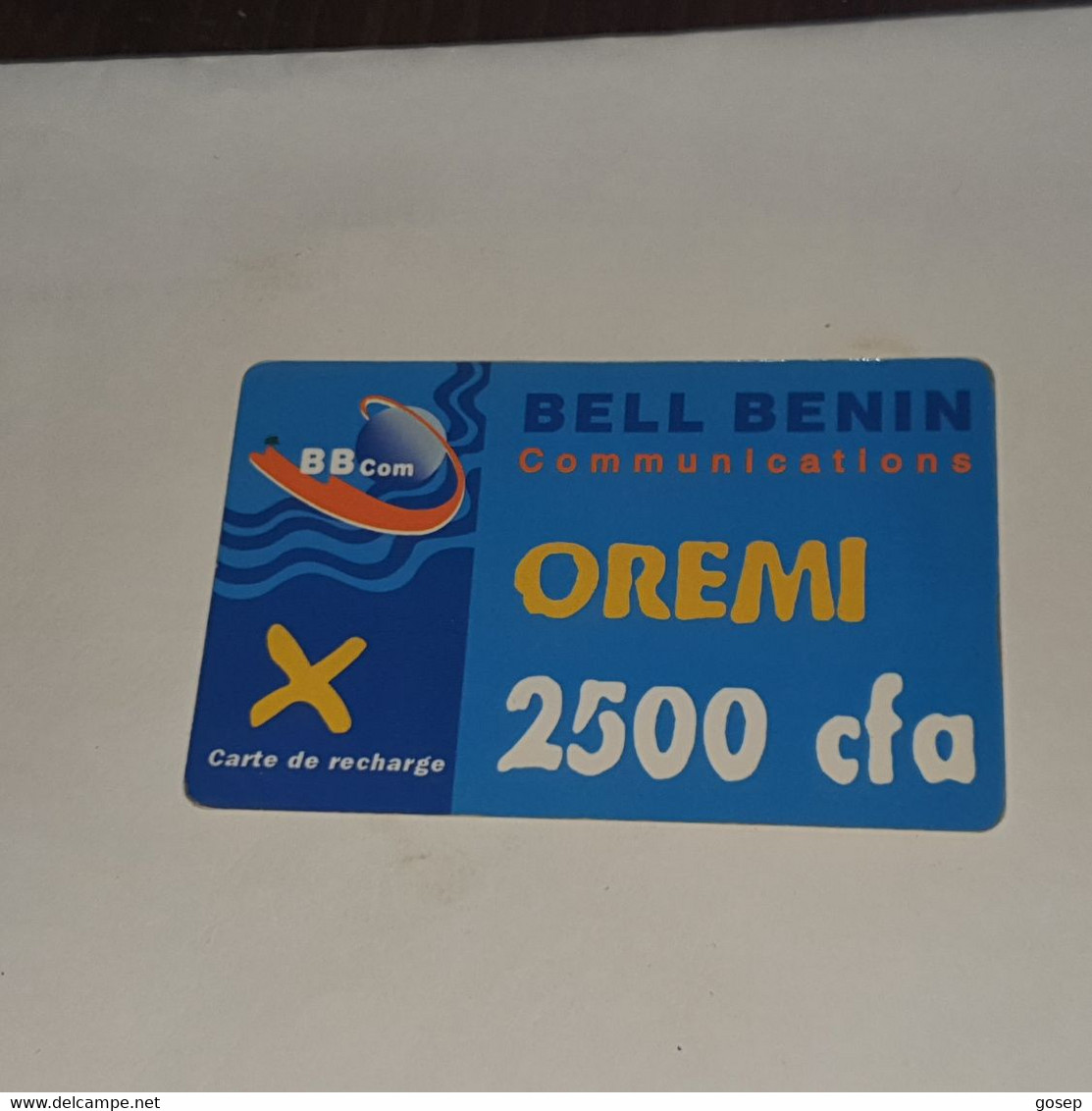 BENIN-(BJ-ORE-REF-0002a)-oremi Blue-(27)-(2500fcfa)-(0206-462-777-8936)-used Card+1card Prepiad Free - Benin