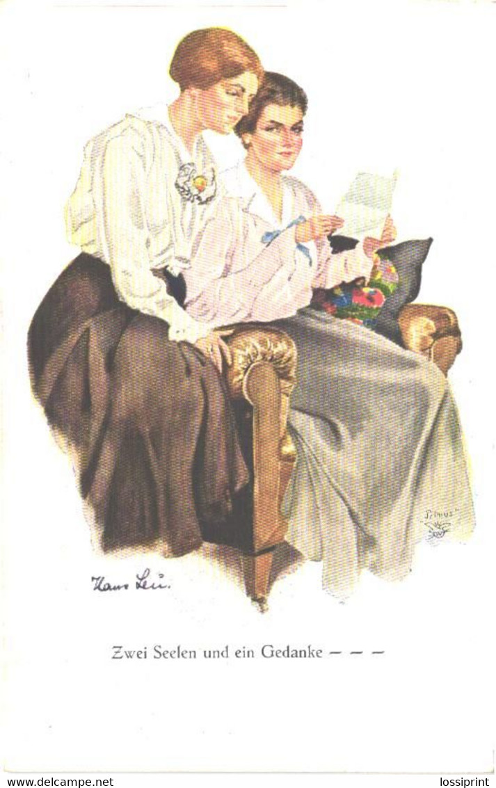 Hans Leu:Zwei Seelen Und Ein Gedanke, Ladies, Pre 1940 - Leu, Hans