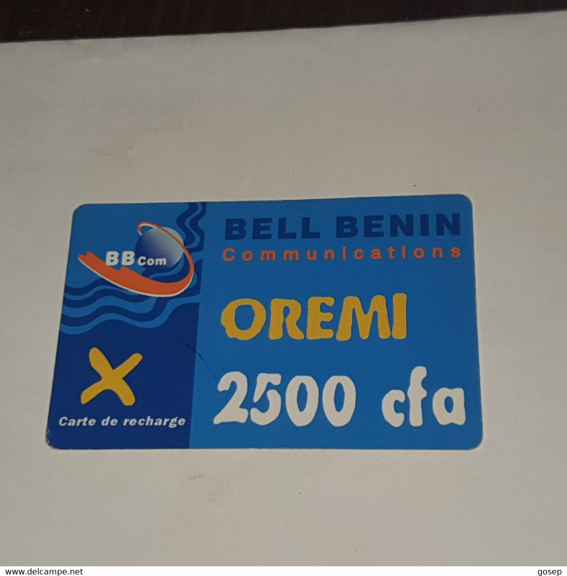 BENIN-(BJ-ORE-REF-0002a/2)-oremi Blue-(29)-(2500fcfa)-(0204-389-396-5205)-used Card+1card Prepiad Free - Benin