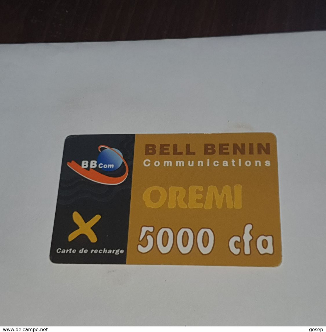 BENIN-(BJ-ORE-REF-0003)-oremi Yellow-(30)-(5000fcfa)-(0501-157-794-4815)-used Card+1card Prepiad Free - Bénin