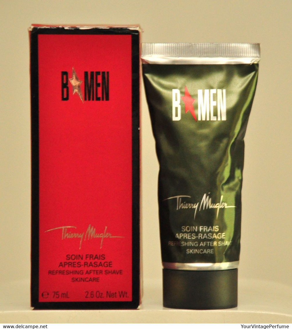 Thierry Mugler B*Men Refreshing After Shave Skincare 75ml  2.6 Fl. Rare Vintage 2004 New Sealed - Produits De Beauté