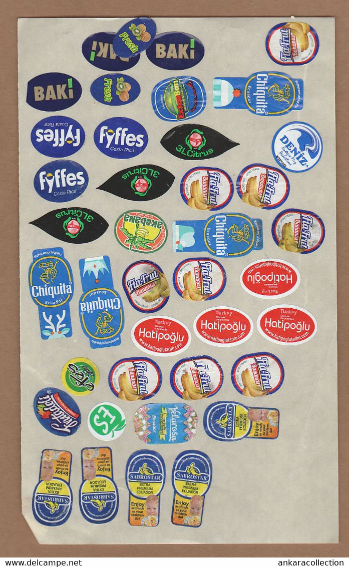 AC - FRUIT LABELS - STICKERS LOT #11 - Obst Und Gemüse