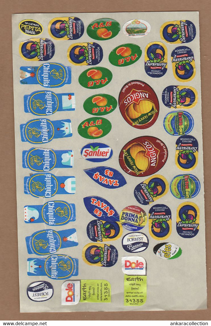 AC - FRUIT LABELS - STICKERS LOT #15 - Obst Und Gemüse